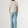 Fließende Bluse mit Schmetterlingsärmeln Fließende Bluse mit Schmetterlingsärmeln
