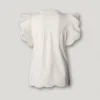 Fließende Bluse mit Schmetterlingsärmeln Fließende Bluse mit Schmetterlingsärmeln