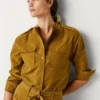 Fließende Bluse mit Taschen Fließende Bluse mit Taschen