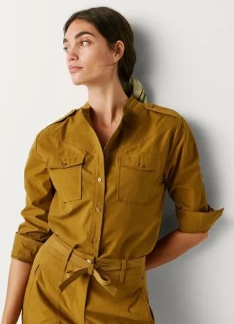 Fließende Bluse mit Taschen
