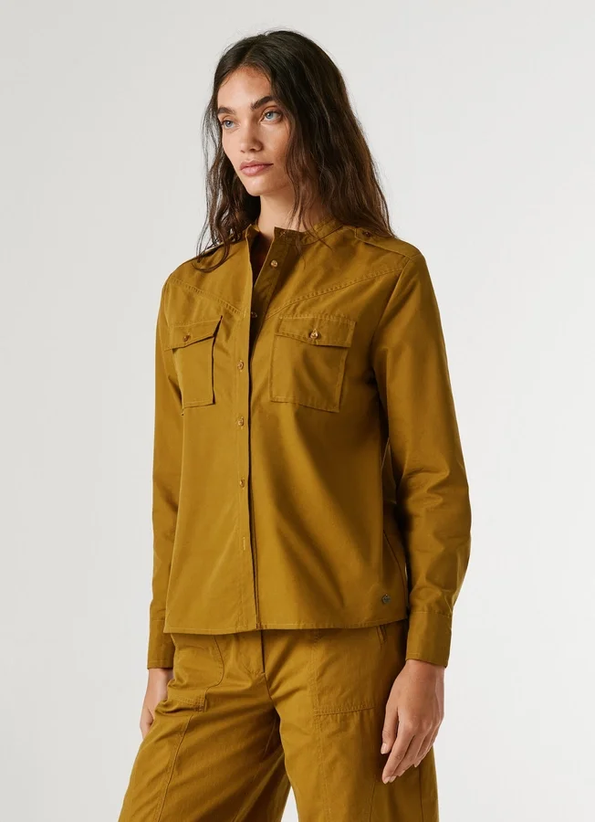 Fließende Bluse mit Taschen Fließende Bluse mit Taschen