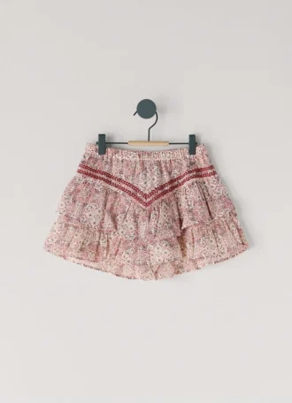 Fließende Shorts mit Blumenprint