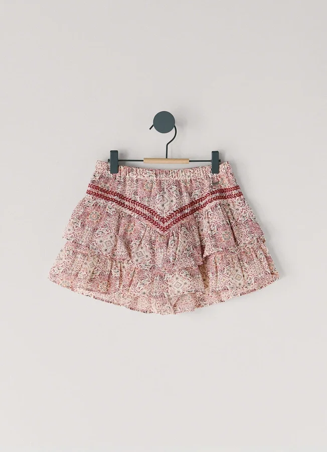 Fließende Shorts mit Blumenprint Fließende Shorts mit Blumenprint