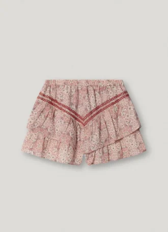 Fließende Shorts mit Blumenprint