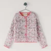 Gepolsterte Jacke mit Blumenprint