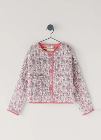 Gepolsterte Jacke mit Blumenprint