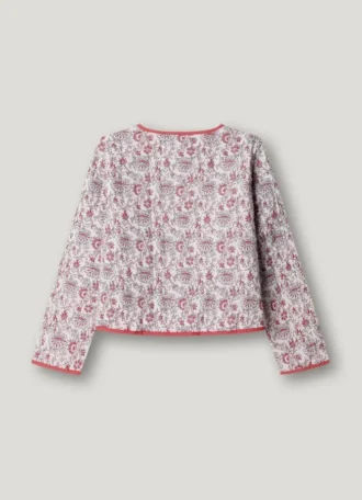 Gepolsterte Jacke mit Blumenprint