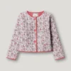 Gepolsterte Jacke mit Blumenprint