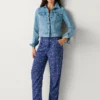 Gerade Hose mit Paisley-Print Gerade Hose mit Paisley-Print