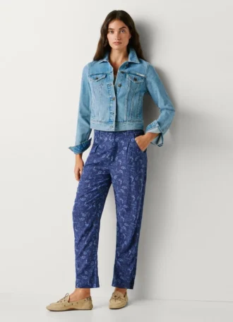 Gerade Hose mit Paisley-Print