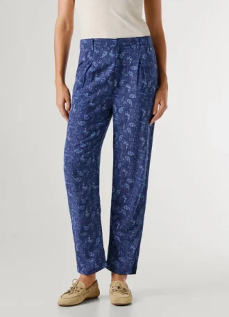 Gerade Hose mit Paisley-Print