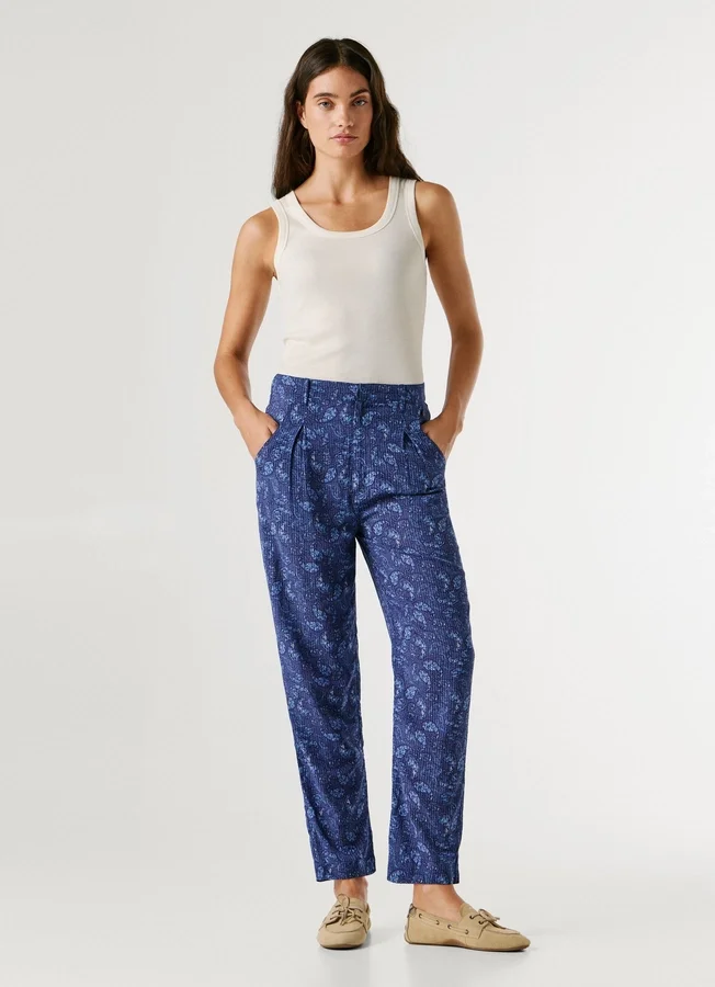 Gerade Hose mit Paisley-Print Gerade Hose mit Paisley-Print