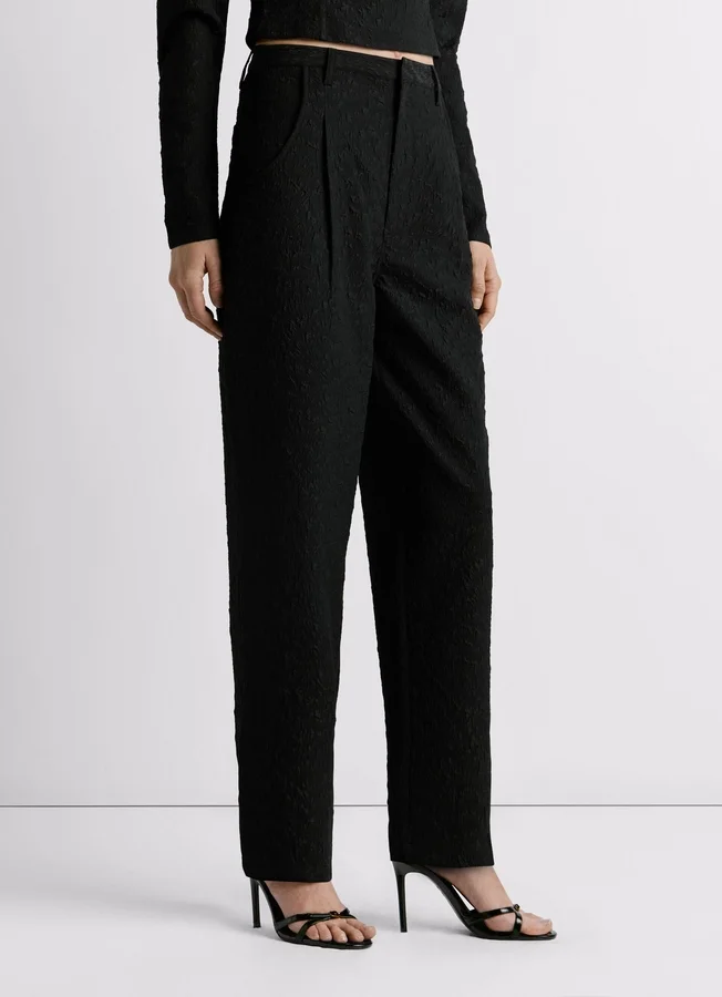 Gerade Jacquard-Hose Gerade Jacquard-Hose