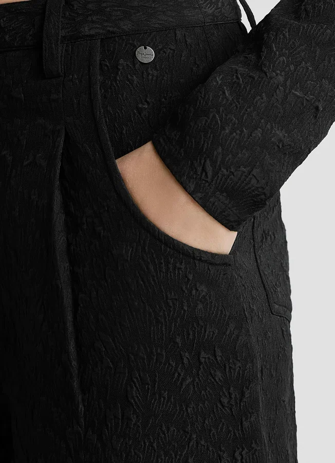 Gerade Jacquard-Hose Gerade Jacquard-Hose