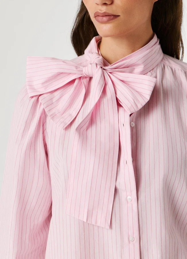 Gestreifte Popeline-Bluse Gestreifte Popeline-Bluse