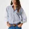 Gestreifte Popeline-Bluse Gestreifte Popeline-Bluse