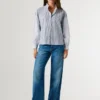 Gestreifte Popeline-Bluse Gestreifte Popeline-Bluse