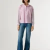 Gestreifte Popeline-Bluse Gestreifte Popeline-Bluse
