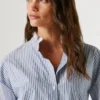 Gestreifte Popeline-Bluse Gestreifte Popeline-Bluse