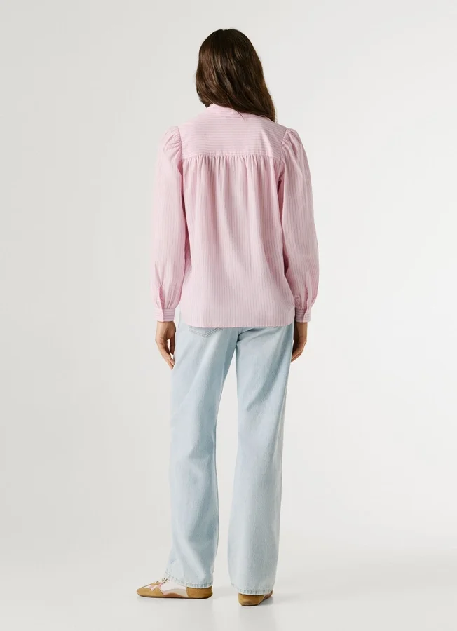 Gestreifte Popeline-Bluse Gestreifte Popeline-Bluse