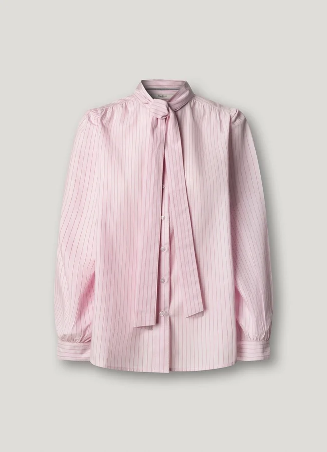 Gestreifte Popeline-Bluse Gestreifte Popeline-Bluse