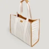 Gestreifte Shopper-Tasche