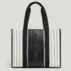 Gestreifte Shopper-Tasche