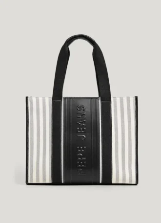 Gestreifte Shopper-Tasche