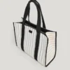 Gestreifte Shopper-Tasche