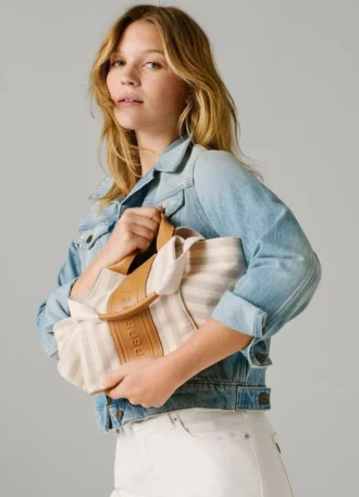 Gestreifte Tasche