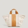 Gestreifte Tasche