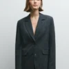 Gestreifter Blazer