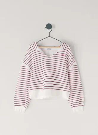Gestreifter Hoodie