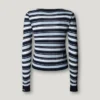 Gestreifter Rippstrickpullover