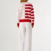 Gestreifter Strickcardigan