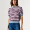 Gestreifter Strickpullover