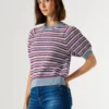 Gestreifter Strickpullover