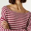 Gestreifter Strickpullover Gestreifter Strickpullover