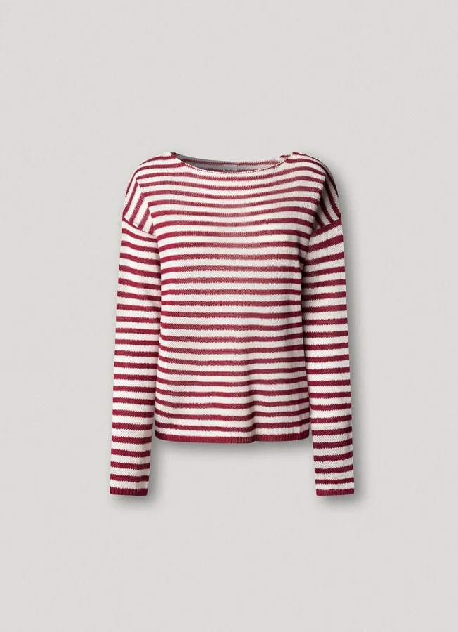 Gestreifter Strickpullover Gestreifter Strickpullover