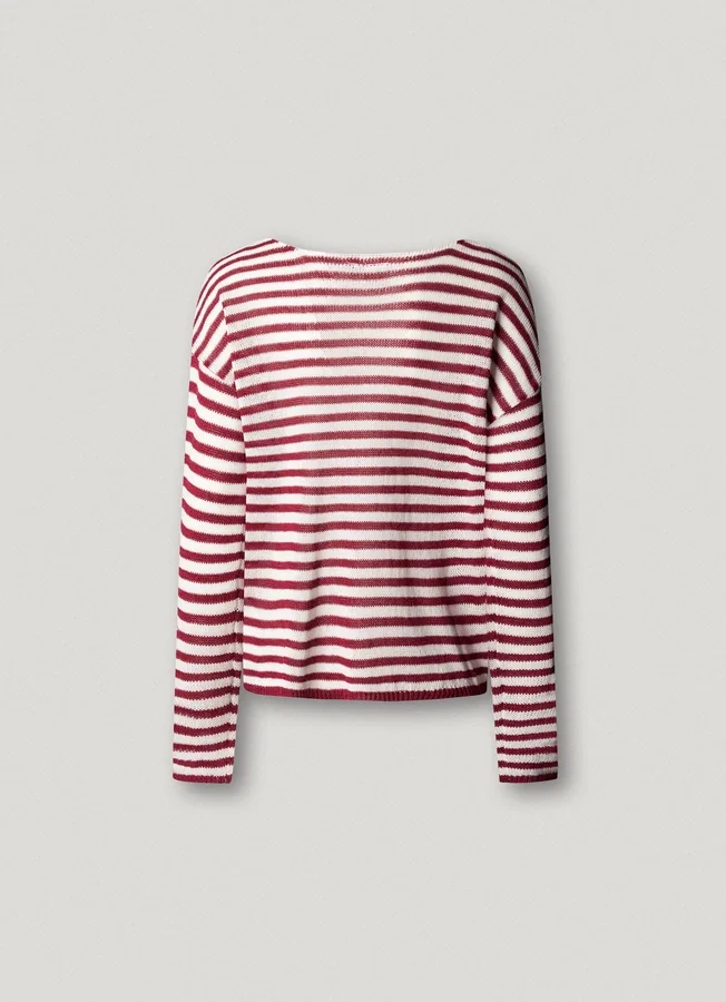 Gestreifter Strickpullover Gestreifter Strickpullover