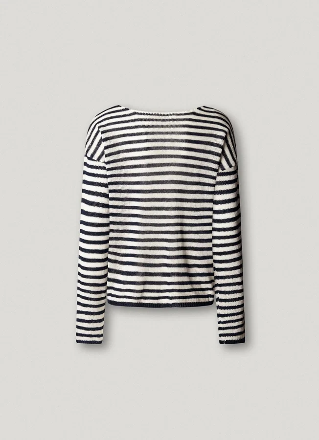 Gestreifter Strickpullover Gestreifter Strickpullover