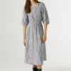 Gestreiftes Maxikleid