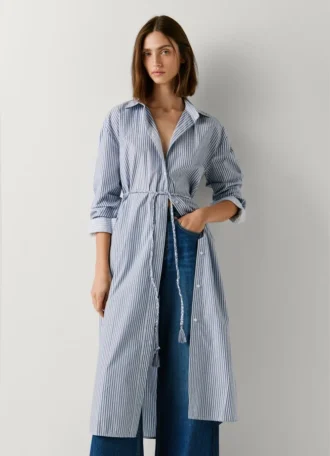 Gestreiftes Midikleid