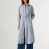 Gestreiftes Midikleid