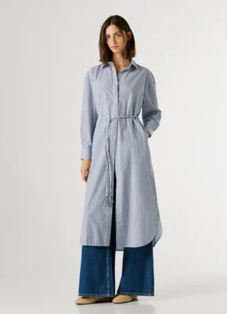 Gestreiftes Midikleid