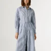 Gestreiftes Midikleid