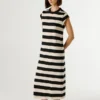 Gestreiftes Midikleid Gestreiftes Midikleid