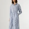 Gestreiftes Midikleid