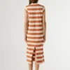 Gestreiftes Midikleid