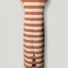 Gestreiftes Midikleid